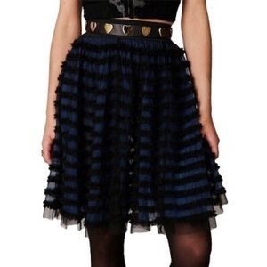 Free People Shredded Rockabilly Skirt